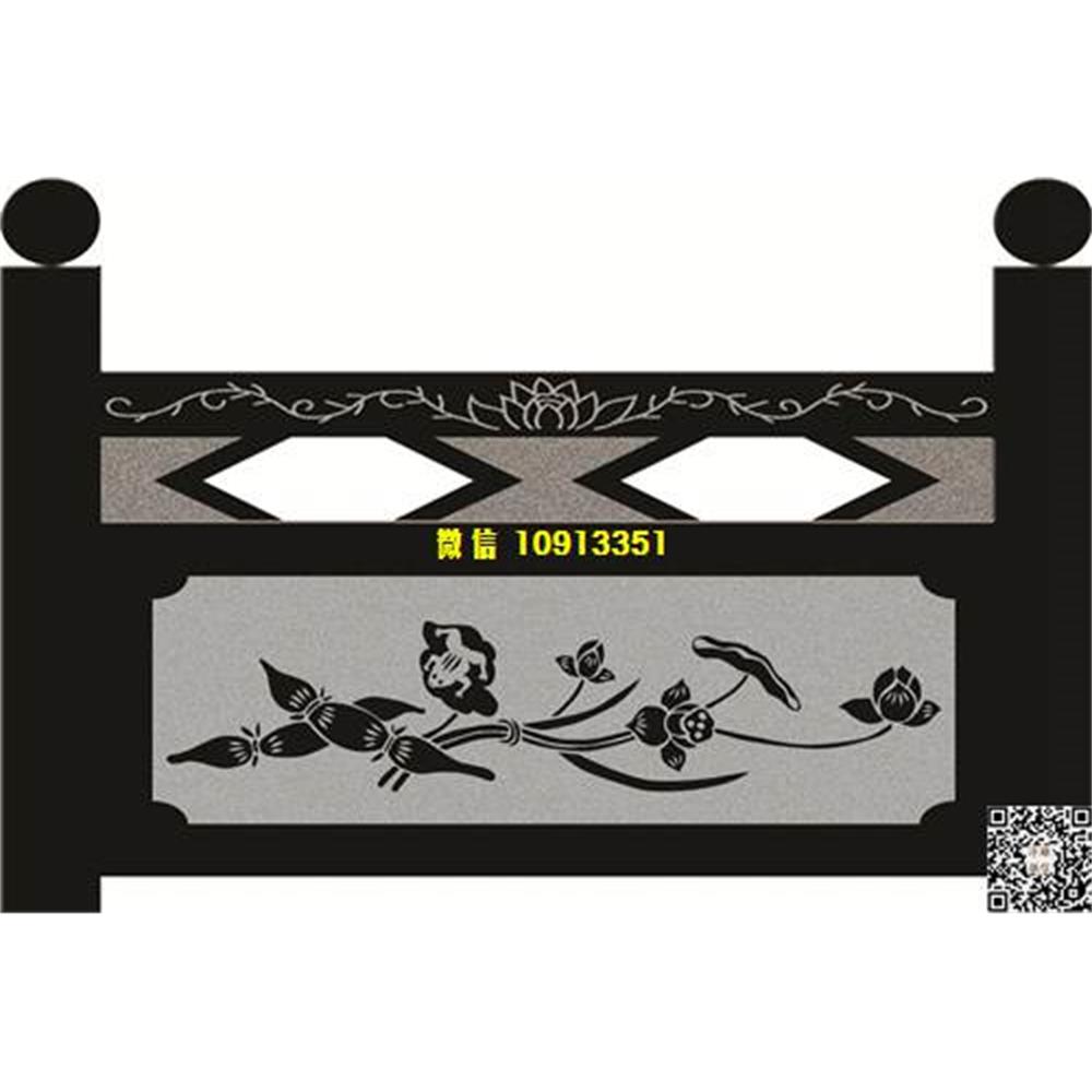 精雕图81荷花栏板精雕图线雕图线条图单线铣底图_电脑雕刻plt文泰矢量图精雕图浮雕图